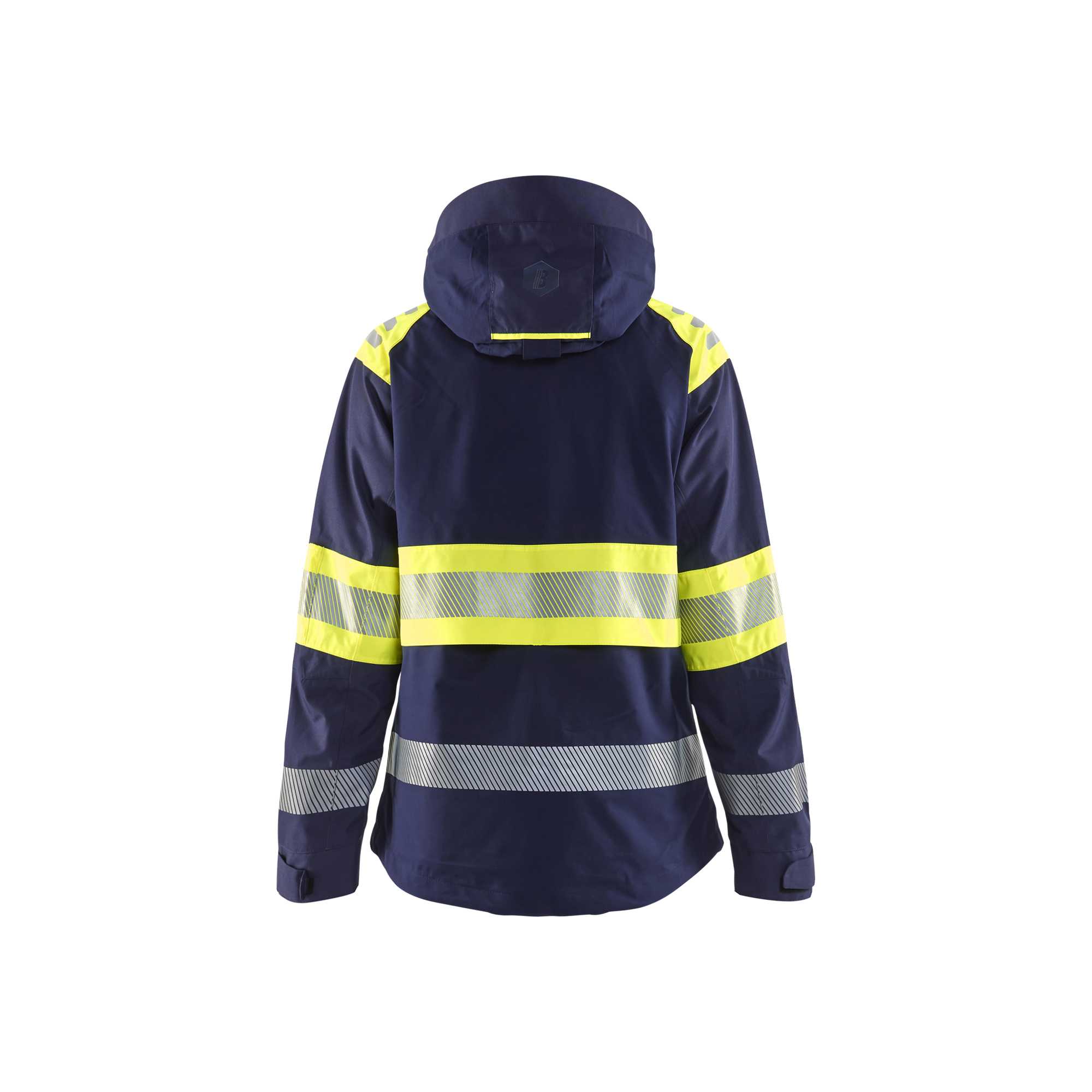 BLAKLADER 44301977 WOMEN’S HI VIS SHELL JACKET Hi Vis Reflective Shell Work Jacket WOMEN - Waterproof